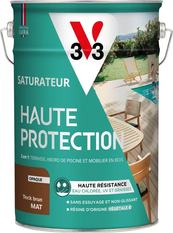 Saturateur Haute Protection teck brut 5 L V33 Promotion Saisonnière
