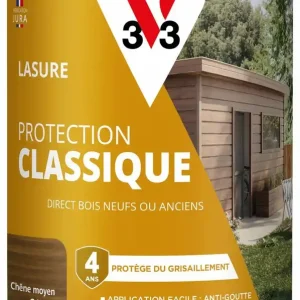 Paiement Sécurisé Lasure Protection Classique 4 ans chêne moyen 0,75 L V33