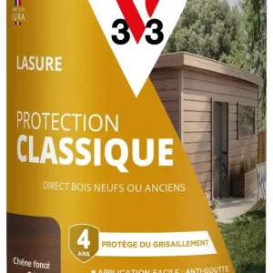 Lasure Protection Classique 4 ans chêne foncé 0,75 L V33 Acheter Direct