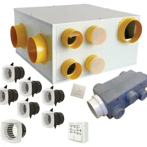 Kit VMC double flux PVC TWIN‘AIR DF 70 - 64.3W AUTOGYRE Promotion Saisonnière