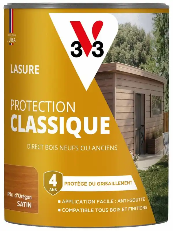 Quantité Limitée Lasure Protection Classique 4 ans pin d‘oregon 0,75 L V33