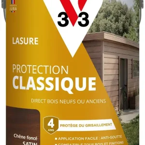 Meilleur Prix Lasure Protection Classique 4 ans chêne foncé 5 L V33