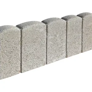 Bordure de jardin palissade béton ton pierre 50 x 20 x 5 cm GGI Acheter Direct
