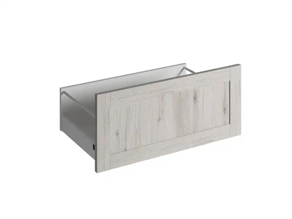 Façade tiroir à cadre effet bois blanchi pour meuble de cuisine Quadro ANV-01 OAK 35 x 80 cm OFITRES Offre Spéciale
