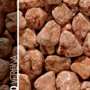 Solde Galets de marbre décoratif 25/40mm rouge de verone 25kg GRANULATI