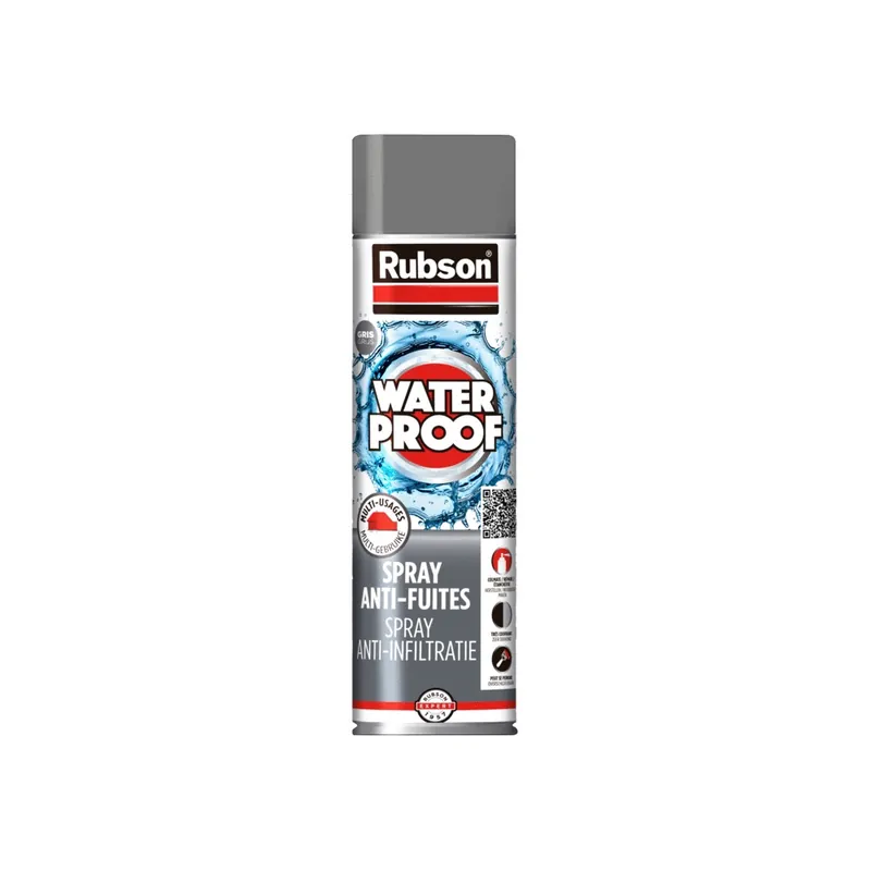 Achat Immédiat Spray d‘étanchéité Waterproof gris 300 ml RUBSON