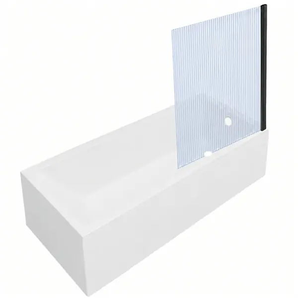 Achetez Aujourd'hui Baignoire rectangulaire VitrA Neon 170x75cm + Pare bain droit AURYS Raywall noir mat profilé droite