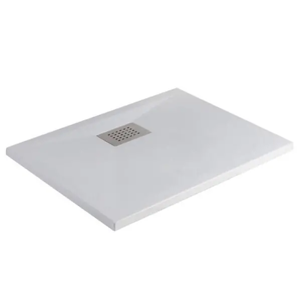 Receveur de douche Kinesurf biotec rectangle Blanc 150 x 90 x 4 bonde centre longueur KINEDO Vente Directe