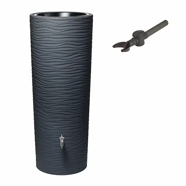 Bon Plan Réservoir eau pluie Natura - Graphite - 350 L GARANTIA