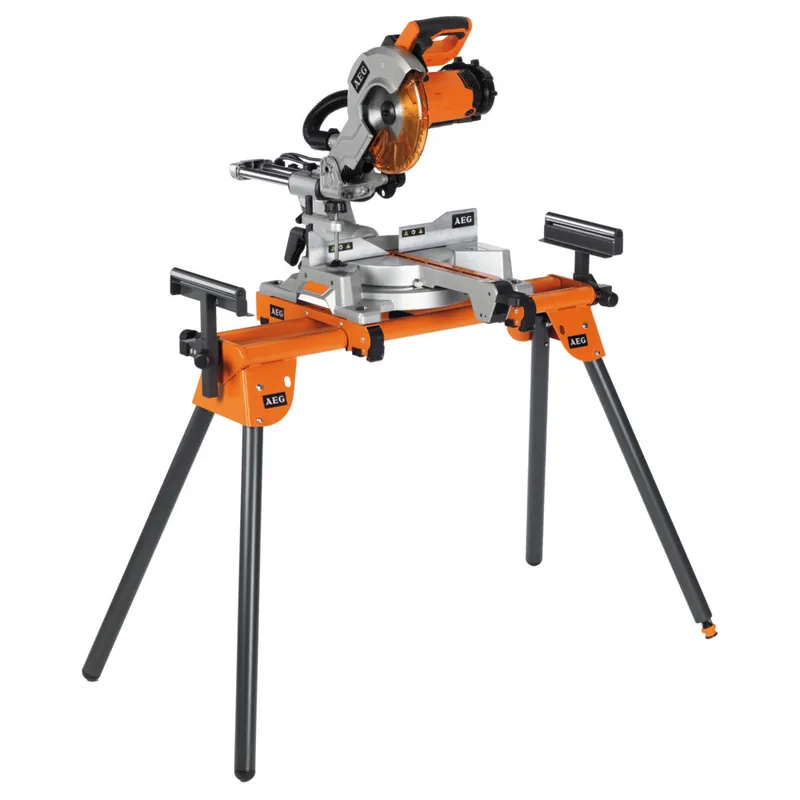 Scie à onglet radiale lame diamètre 254 mm 1800 W avec trépied SETPS254L AEG Top Vente