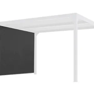 Rideau en PVC tissé - Gris clair - L.280xH.220cm HABRITA Commande En Gros