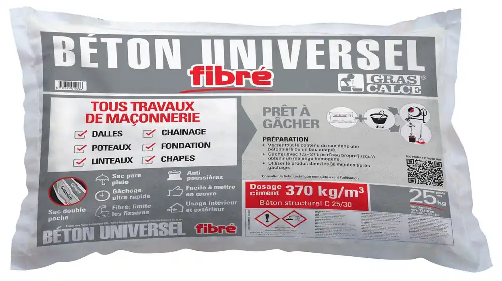 Marque Béton fibre sans poussière 25 kg LATERLITE