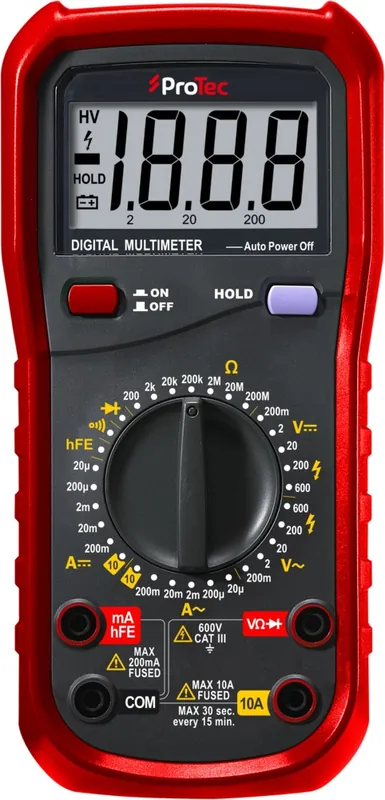 Multimètre digital 8 fonctions - PROTEC Petit Prix
