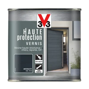 Vernis haute protection brillant gris anthracite 750 ml V33 Nouvel Arrivage