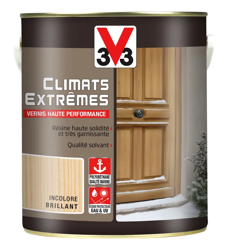Vernis climats extrêmes brillant incolore 2,5 l V33 Seulement Aujourd'hui