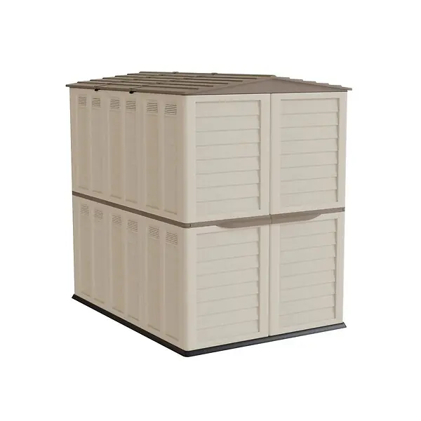 Réduction Abri de Jardin Extérieur 5500L Beige - Cabanon de jardin en Polypropylène 151x208x200 - Rangement Outils, Vélos, ARTPLAST