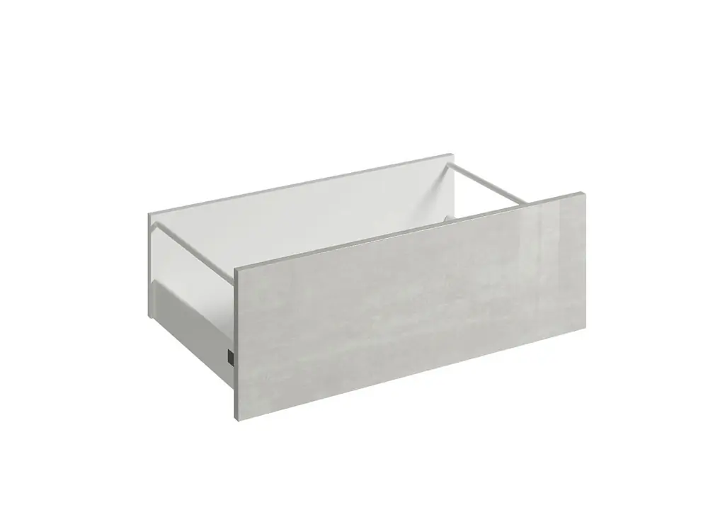 Must-Have Façade tiroir pour meuble de cuisine Glossy metallo 01 brillant 27,6 x 80 cm OFITRES