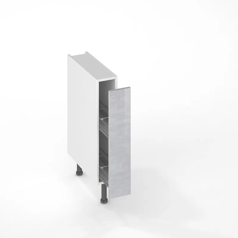 Façade pour meuble range-épices Glossy metallo 01 brillant 70 x 15 cm OFITRES Livraison Express
