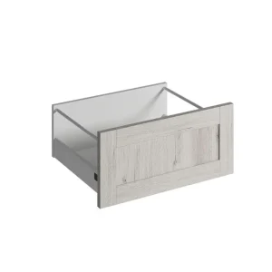 Façade tiroir à cadre effet bois blanchi pour meuble de cuisine Quadro ANV-01 OAK 27,6 x 60 cm OFITRES Nouvelle Collection