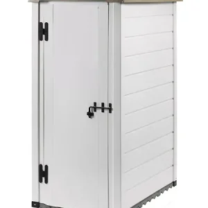 Marque Abri jardin résine EVO 100.1 - Beige - L.88xP.132xH.195cm HABRITA