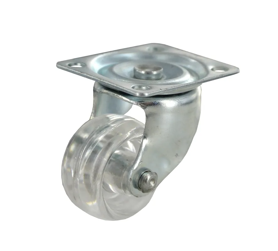 Petit Prix Roulette pivotante Drill à platine diamètre 30 mm translucide CIME