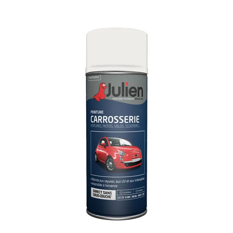 Affaire À Saisir Bombe de peinture carrosserie blanc banquise RAL 37127 400 ml - JULIEN