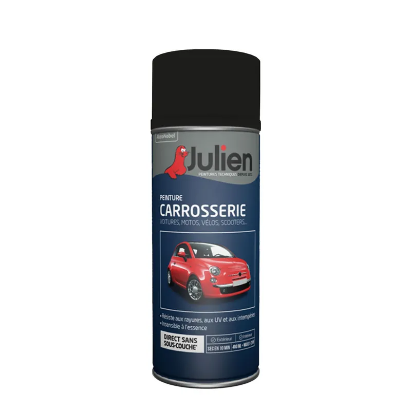 Vente Flash Bombe de peinture carrosserie black magic pearl 400 ml - JULIEN