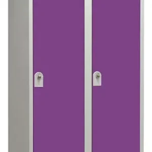 Vestiaire salissante 2 cases acier gris perle prune 80cm P.HENRY Promotion