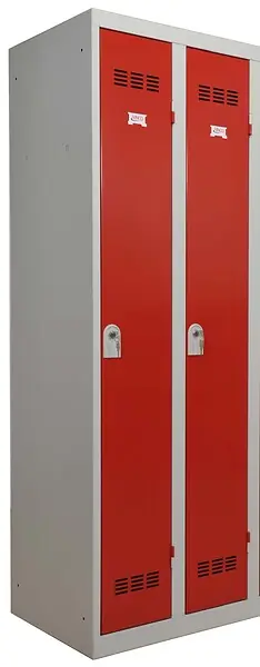 Vestiaire acier industrie salissante 2 cases - Gris perle P.HENRY Bon Marché