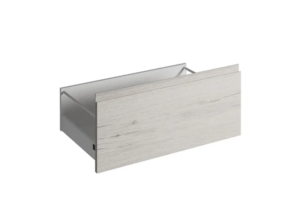 Prix Promo Façade tiroir effet bois blanchi avec poignée intégrée pour meuble de cuisine Syncron ANV-01 OAK 35 x 80 cm OFITRES