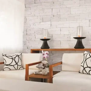Parement mural intérieur blanc VISTA 38 x 17 cm paquet de 1 m² MODULO Super Prix