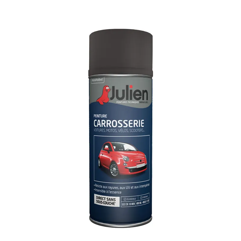 Bombe de peinture Julien carrosserie gris thorium métal 400ml Offre Spéciale