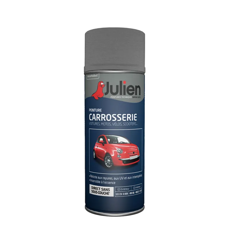 Produit De Marque Bombe de peinture carrosserie gris thallio RAL37102 400 ml - JULIEN