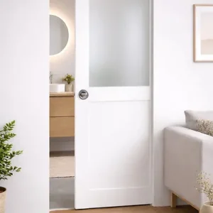 Porte Coulissante Athena Blanc H204 x L83 cm, Galandage GD MENUISERIES Expédition Rapide