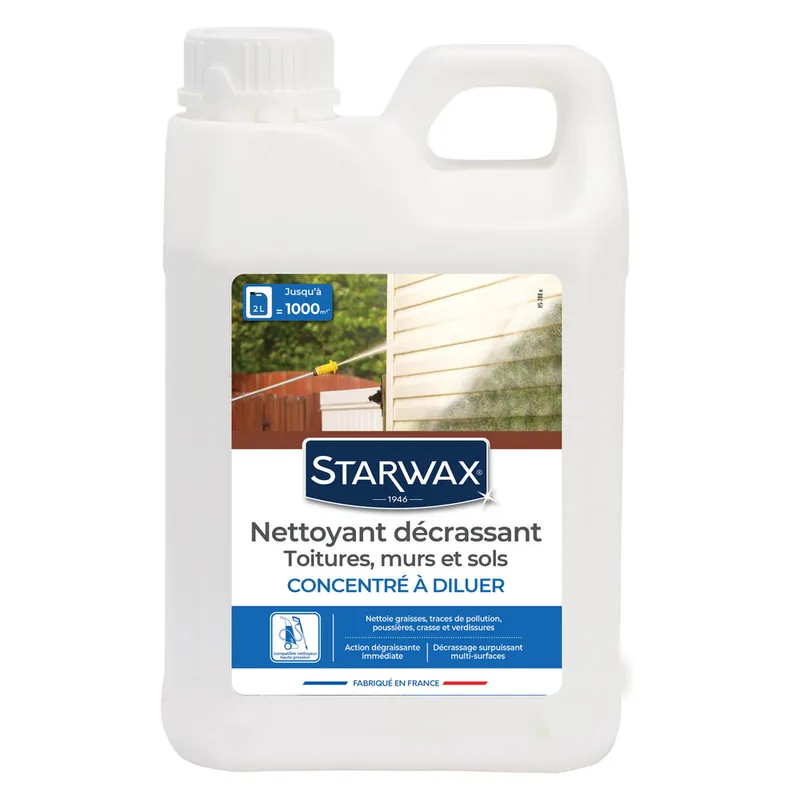Commande En Gros Nettoyant décrassant concentré pour toitures, façades et sols 2 l STARWAX