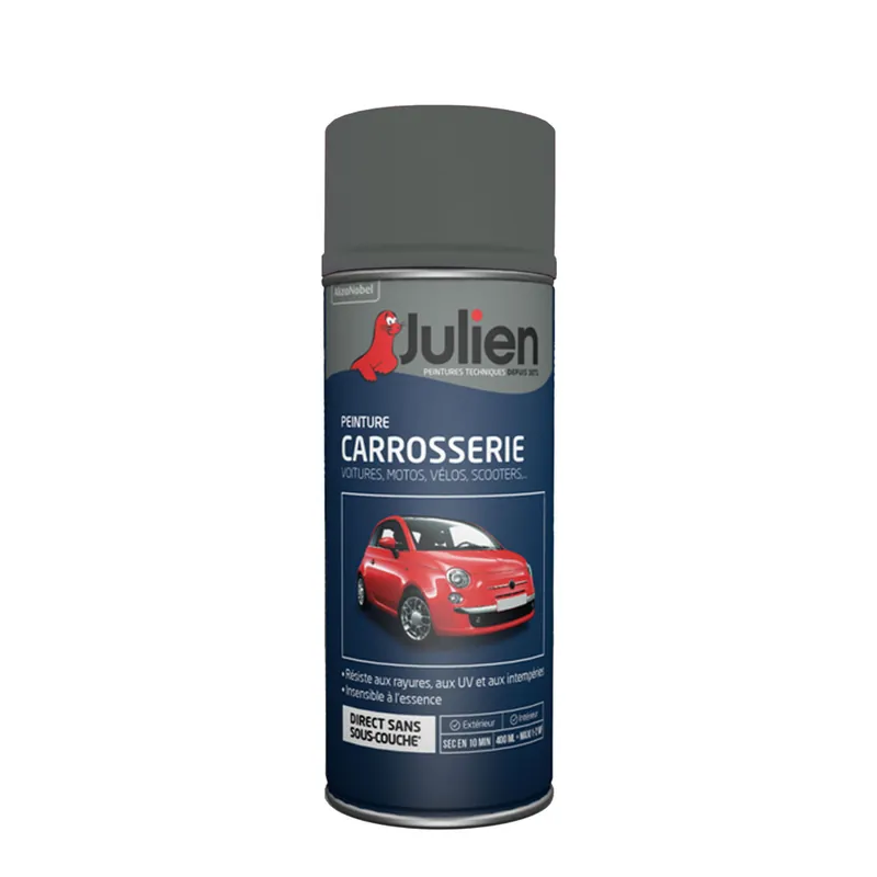 Affaire À Saisir Bombe de peinture carrosserie gris quartz 400 ml RAL 37062 - JULIEN
