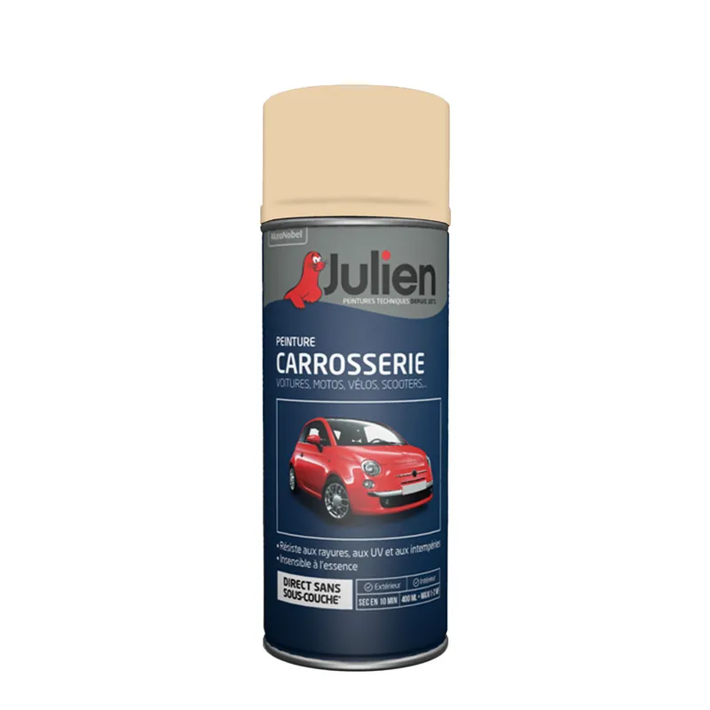Bombe de peinture carrosserie ivoire RAL 37125 400 ml - JULIEN Solde