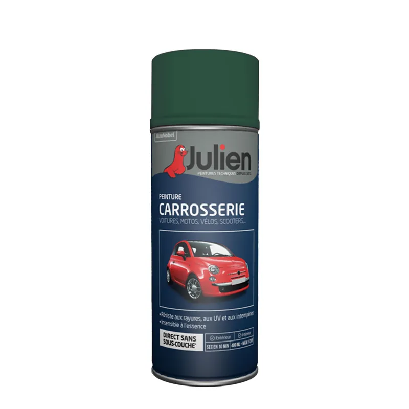 Prix Choc Bombe de peinture carrosserie vert Patrick RAL 37120 400 ml - JULIEN