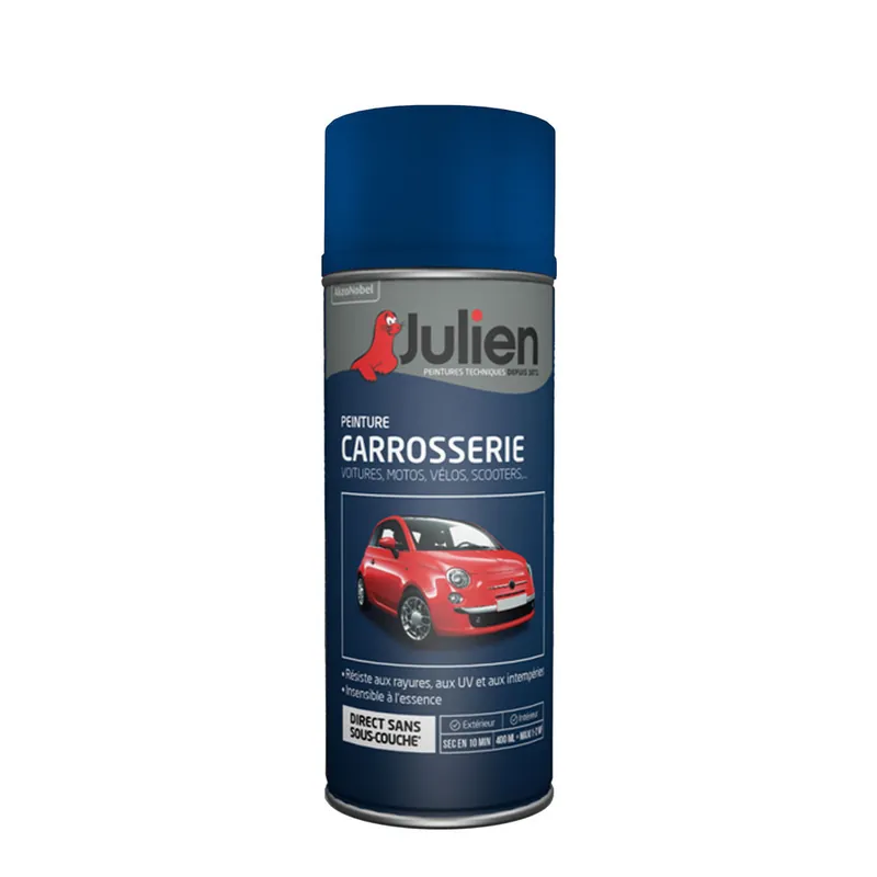 Remise Bombe de peinture carrosserie bleu Monaco nacre métal 400 ml - JULIEN