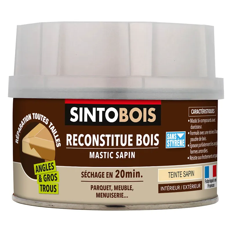 Remise Mastic reconstituant bois sapin 190 gr SINTOBOIS