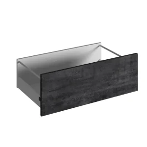 Usine Directe Façade tiroir pour meuble de cuisine Glossy metallo 04 brillant 27,6 x 80 cm OFITRES
