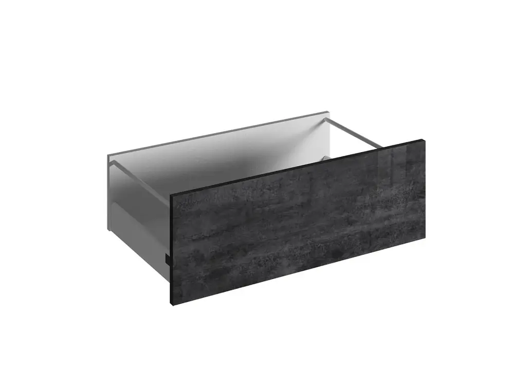 Usine Directe Façade tiroir pour meuble de cuisine Glossy metallo 04 brillant 27,6 x 80 cm OFITRES