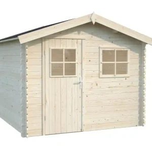 Offre Limitée Abri de jardin en bois Katia - ép.19 mm - 7,8 m² hors-tout - Livraison à domicile incluse - WHITE WOOD