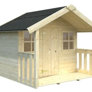 Super Prix Cabane de jeux en bois naturel Felix - 1,9 m² intérieur - Livraison à domicile incluse - PALMAKO