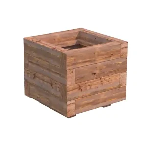 Bac en bois traité Adèle 1 34x34x32 cm WHITE WOOD Seulement Aujourd'hui