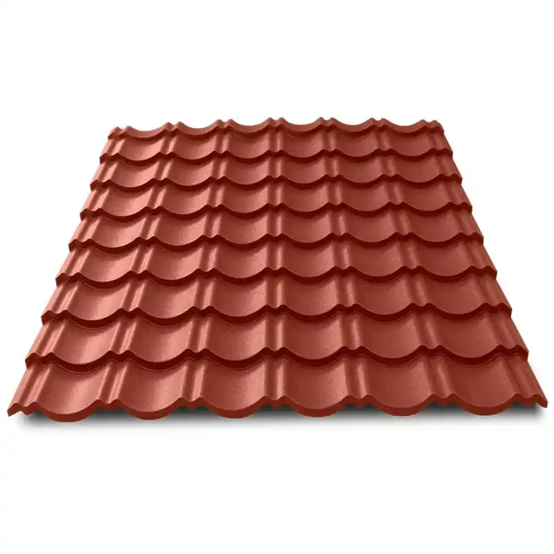 Plaque imitation tuile acier texturé rouge TUILE R® l.870 mm BACACIER Must-Have
