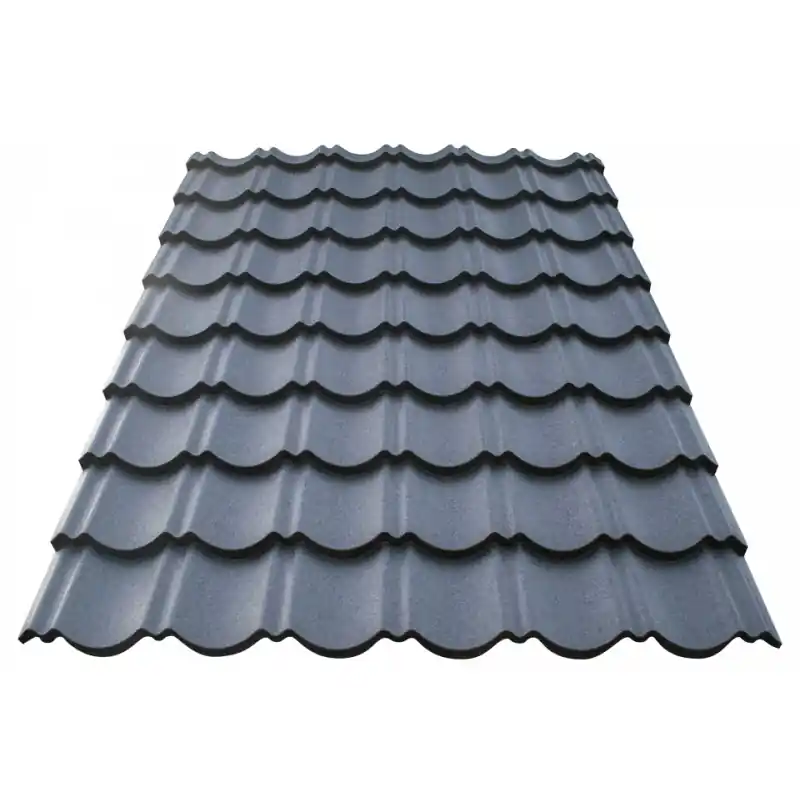 Offre Du Jour Plaque imitation tuile acier texturé gris anthracite TUILE R® l.870 mm BACACIER