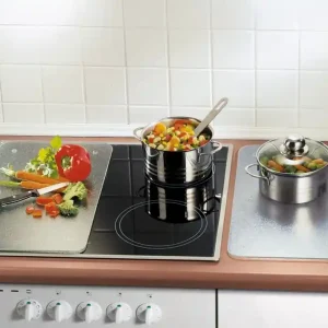 Vente Flash Couvre-plaques de cuisson en verre par 2 WENKO