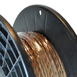 Câble électrique tressé brun 2 x 1 mm² vendu au m Usine Directe