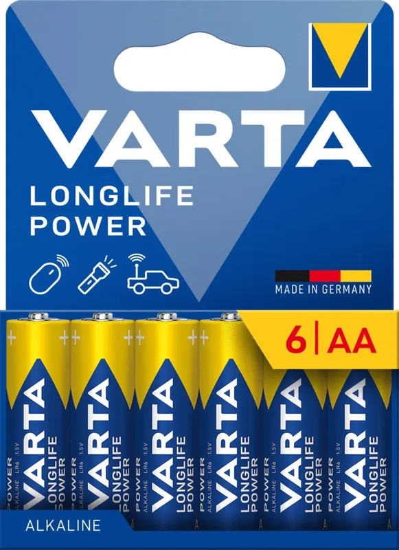 Meilleur Prix Piles alcalines LR06 (AA) Longlife Power par 6 - VARTA